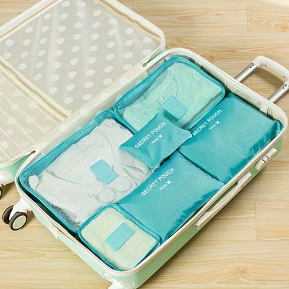 Travel Organiser Pouches (6 Piece Set)