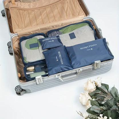 Travel Organiser Pouches (6 Piece Set)