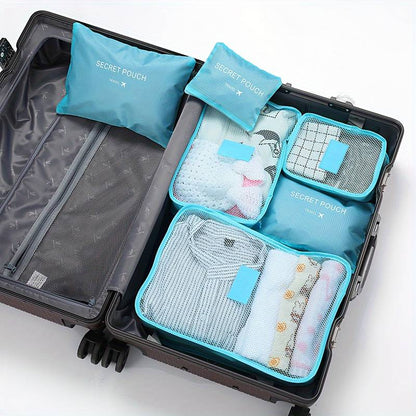 Travel Organiser Pouches (6 Piece Set)