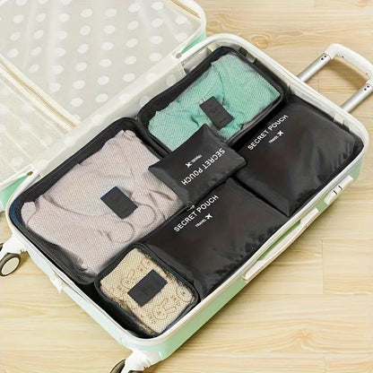 Travel Organiser Pouches (6 Piece Set)